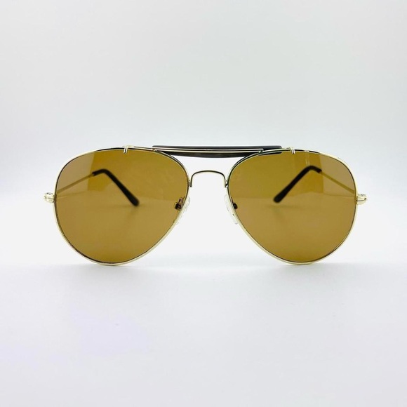 Vintage Brown Lens Aviator Sunglasses - Picture 2 of 3